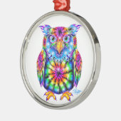Ornement de hibou de colorant de cravate (Gauche)