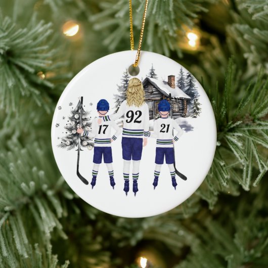 Ornement de hockey sur mesure (Arbre)