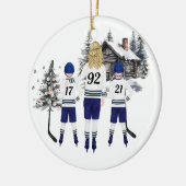 Ornement de hockey sur mesure (Gauche)