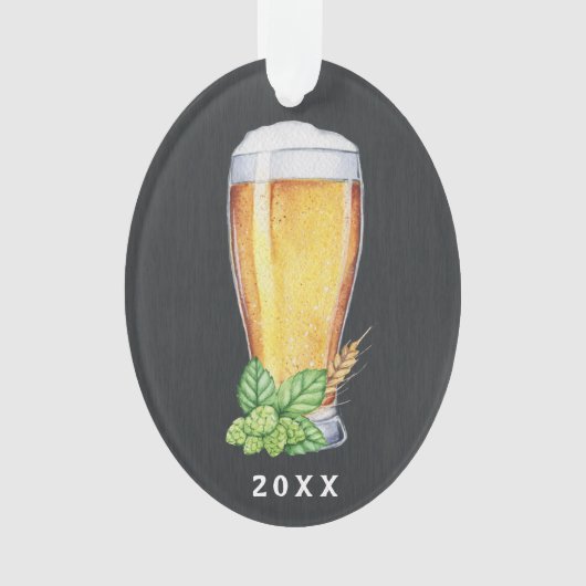 Ornement de houblon de Noël de bière anglaise de (devant)