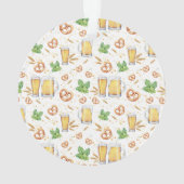 Ornement de houblon de Noël de tasse de bière de (dos)