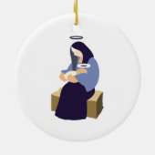 Ornement de Jésus de Mary et de bébé (Dos)