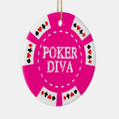 ORNEMENT DE JETON DE POKER DE DIVA DE TISONNIER (Droite)