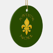 Ornement de Joyeaux Noel Fleur de Lis Holiday (Droite)