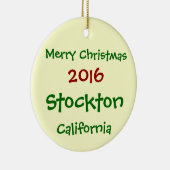 ORNEMENT DE JOYEUX NOËL DE 2016 STOCKTON LA (Droite)