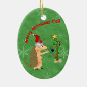 Ornement de Joyeux Noël de tatou (Dos)