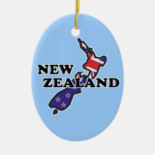 Ornement de kiwi de drapeau de la Nouvelle Zéland