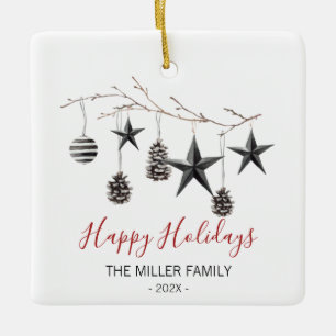 Ornement de la branche élégante de Noël