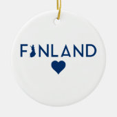 Ornement de la carte de Finlande (Devant)