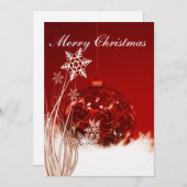 ornement de la carte de Noël. (Devant / Derrière)