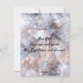 Ornement de la carte de Noël avec guillemets (Dos)