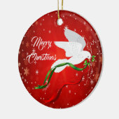 Ornement de la colombe blanche de Noël (Gauche)