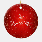 Ornement de la colombe blanche de Noël (Dos)