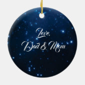 Ornement de la colombe blanche de Noël (Dos)