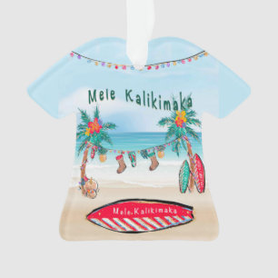Ornement de la commission de Surf Mele Kalikimaka