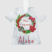 Ornement de la couronne tropicale Mele Kalikimaka (dos)