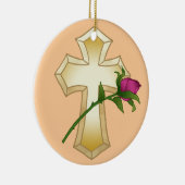 Ornement de la Croix-Chrétienne rose (Droite)