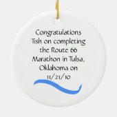 Ornement de la femme Marathon Runner (Dos)