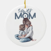Ornement De La Fête Des Mères Super Maman (Dos)