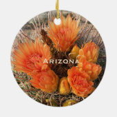 Ornement de la fleur de cactus de baril de l'Arizo (Dos)