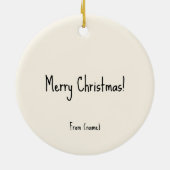 Ornement de la harpe de Père Noël de Noël personna (Dos)