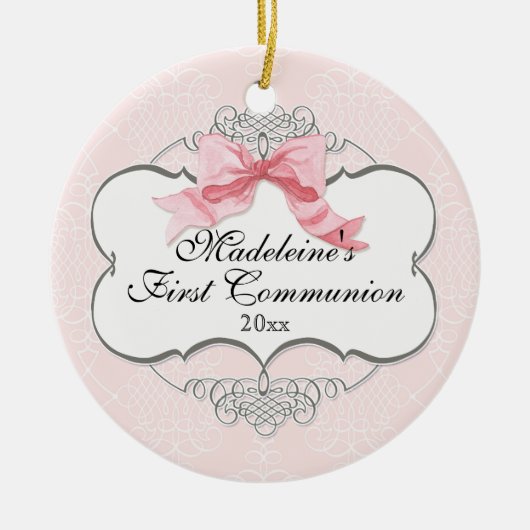 Ornement de la première communion - Français Bow S (Devant)