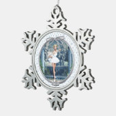 Ornement de la princesse de neige Ballerina Pewter (Vue impression)
