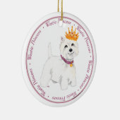 Ornement de la princesse Westie (Droite)