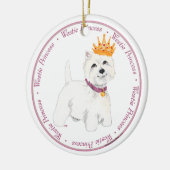 Ornement de la princesse Westie (Gauche)