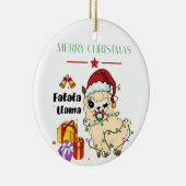 Ornement de lama de Noël (Droite)