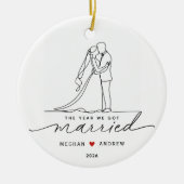 Ornement de l'Année de notre Mariage (Devant)