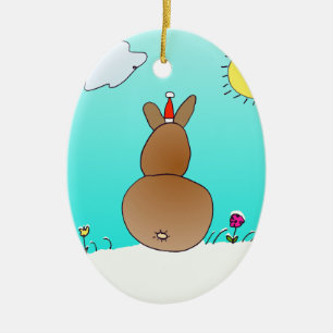 Ornement de lapin de Noël