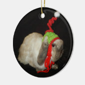 Ornement de lapin de Noël (Gauche)