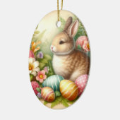 Ornement de lapin de Pâques pour l'arbre de vacanc (Gauche)