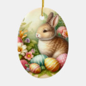 Ornement de lapin de Pâques pour l'arbre de vacanc (Devant)