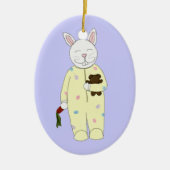 Ornement de lapin heure du coucher (Devant)