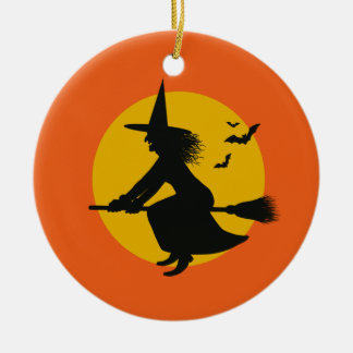 Ornement de l'arbre de sorcière volante d'Hallowee