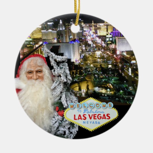 Ornement de Las Vegas le père noël (Devant)
