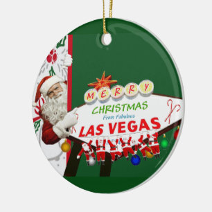 Ornement de Las Vegas SANTA de Joyeux Noël