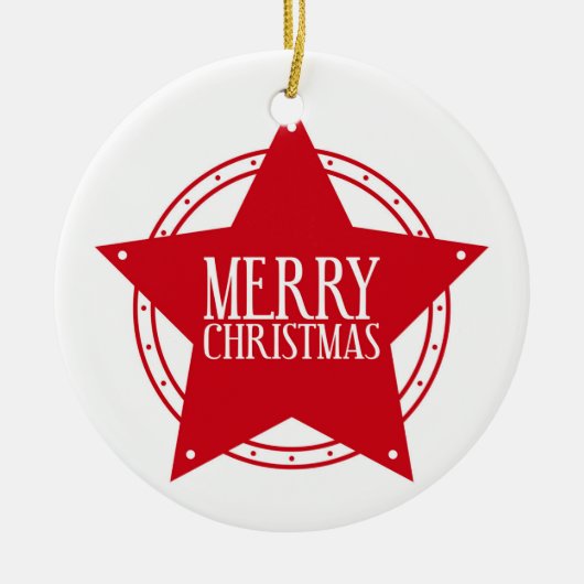 Ornement de l'étoile de Noël (Devant)