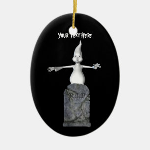 Ornement de l'Halloween de Tombstone Ghost