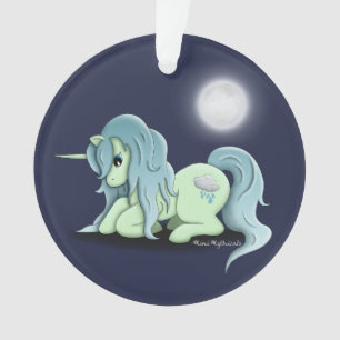 Ornement de licorne de clair de lune