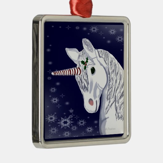 Ornement de licorne de Noël (Droite)