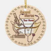 Ornement de l'infirmière de l'école cool (Devant)