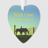 Ornement de Lititz ! La vie de ferme ! (devant)