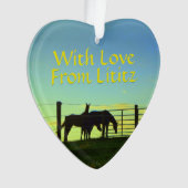 Ornement de Lititz ! La vie de ferme ! Revenu (devant)