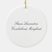 Ornement de locomotive à vapeur (Dos)