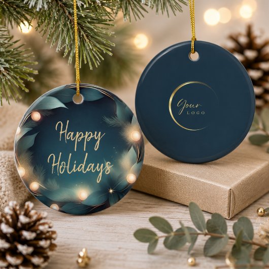 Ornement de logo de Noël élégant moderne