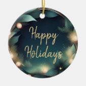 Ornement de logo de Noël élégant moderne (Devant)