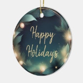 Ornement de logo de Noël élégant moderne (Gauche)
